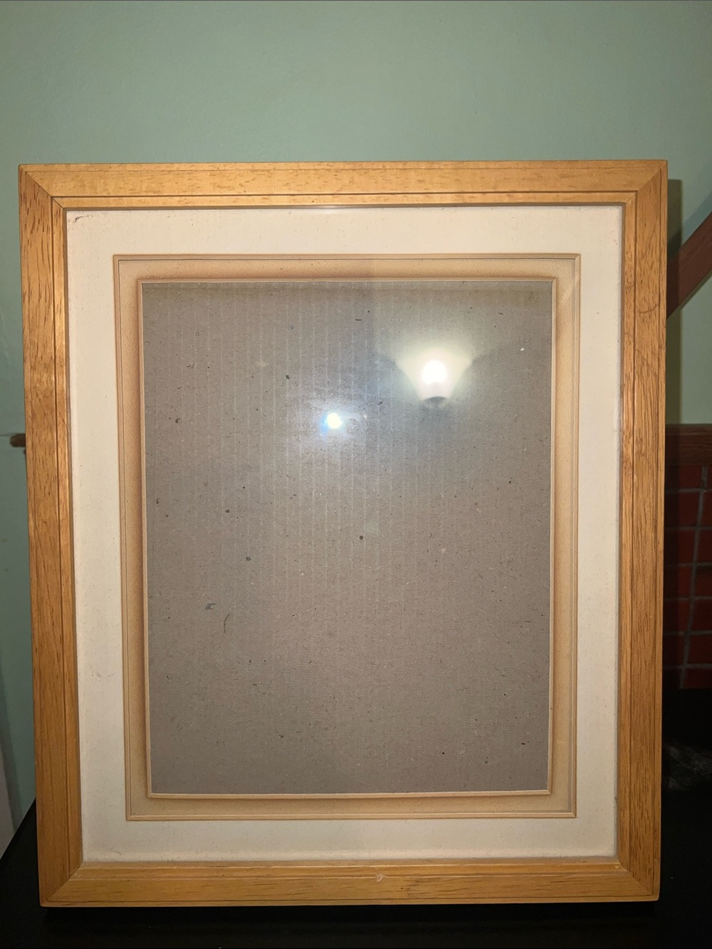 Solid Oak Wood 8 x 10 Matted Picture Frame